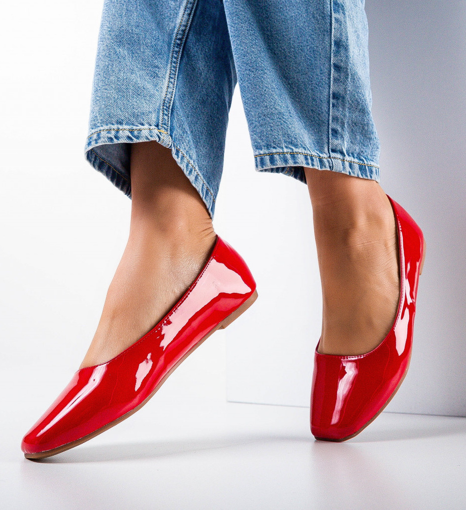 Balerini Dama Rosii Casual - Confort & Stil - imagine 2