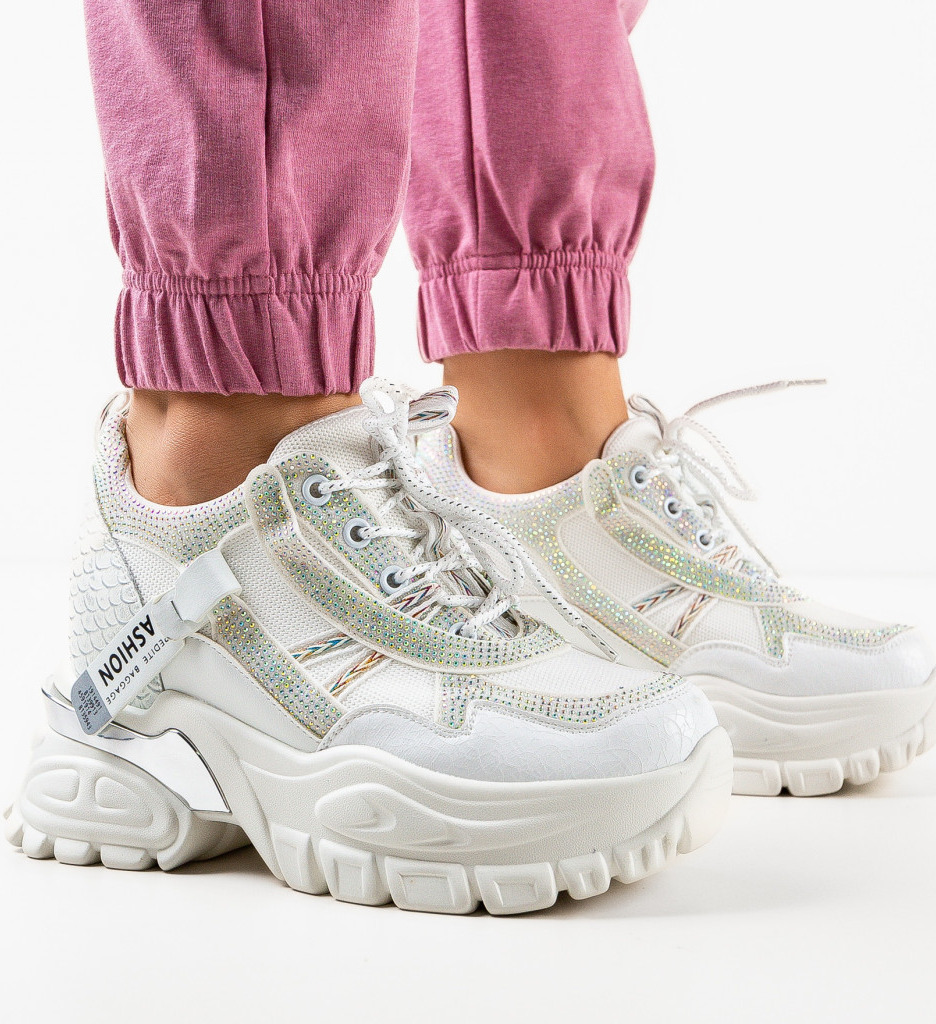Sneakers Dama Klamun Albi | Confort și Stil - imagine 3
