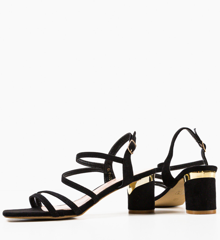 Sandale Dama Klaz Negre | Toc Elegant - imagine 6