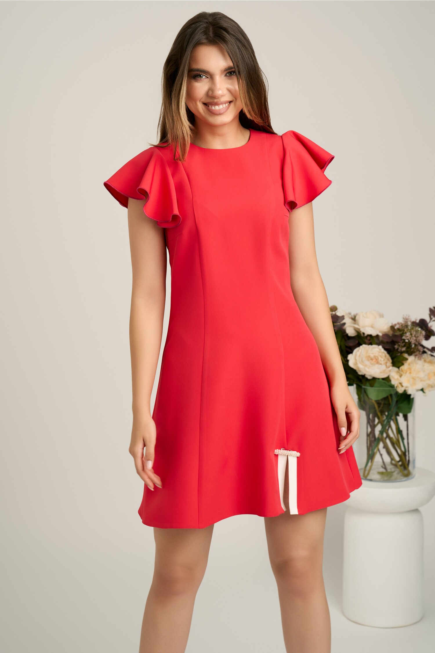 Rochie Moze Roșu Zmeură | Eleganță Versatilă
