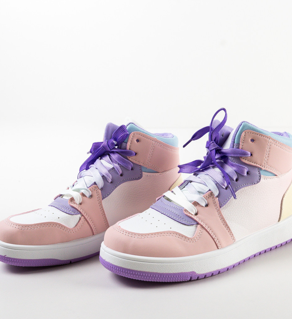 Sneakers Dama Galvan Roz - Confort Urban - imagine 5