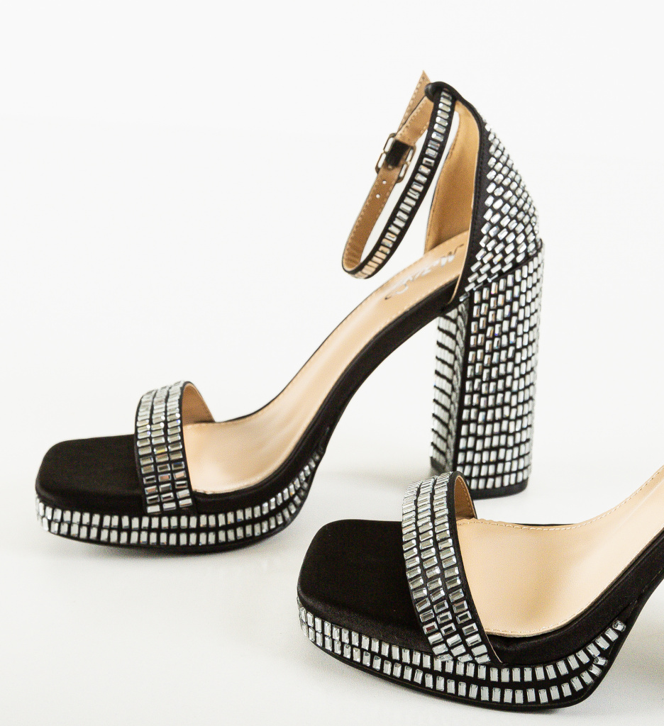 Sandale Toc Breda Negre | Eleganță și Stil - imagine 8