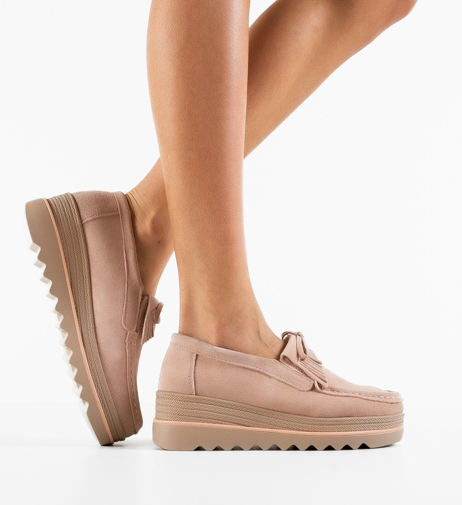 Pantofi Hipok Roz | Confort și Stil Casual - imagine 2