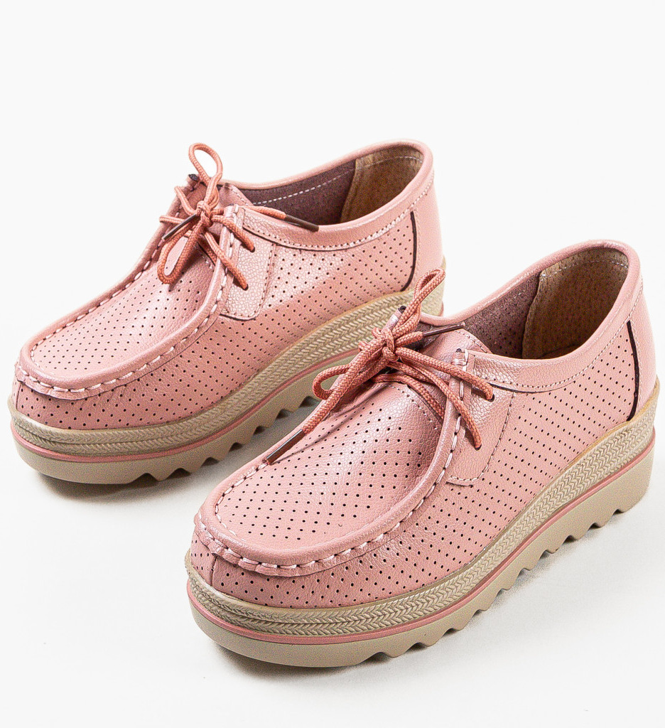 Pantofi Casual Dama Roz - Confort și Stil - imagine 6