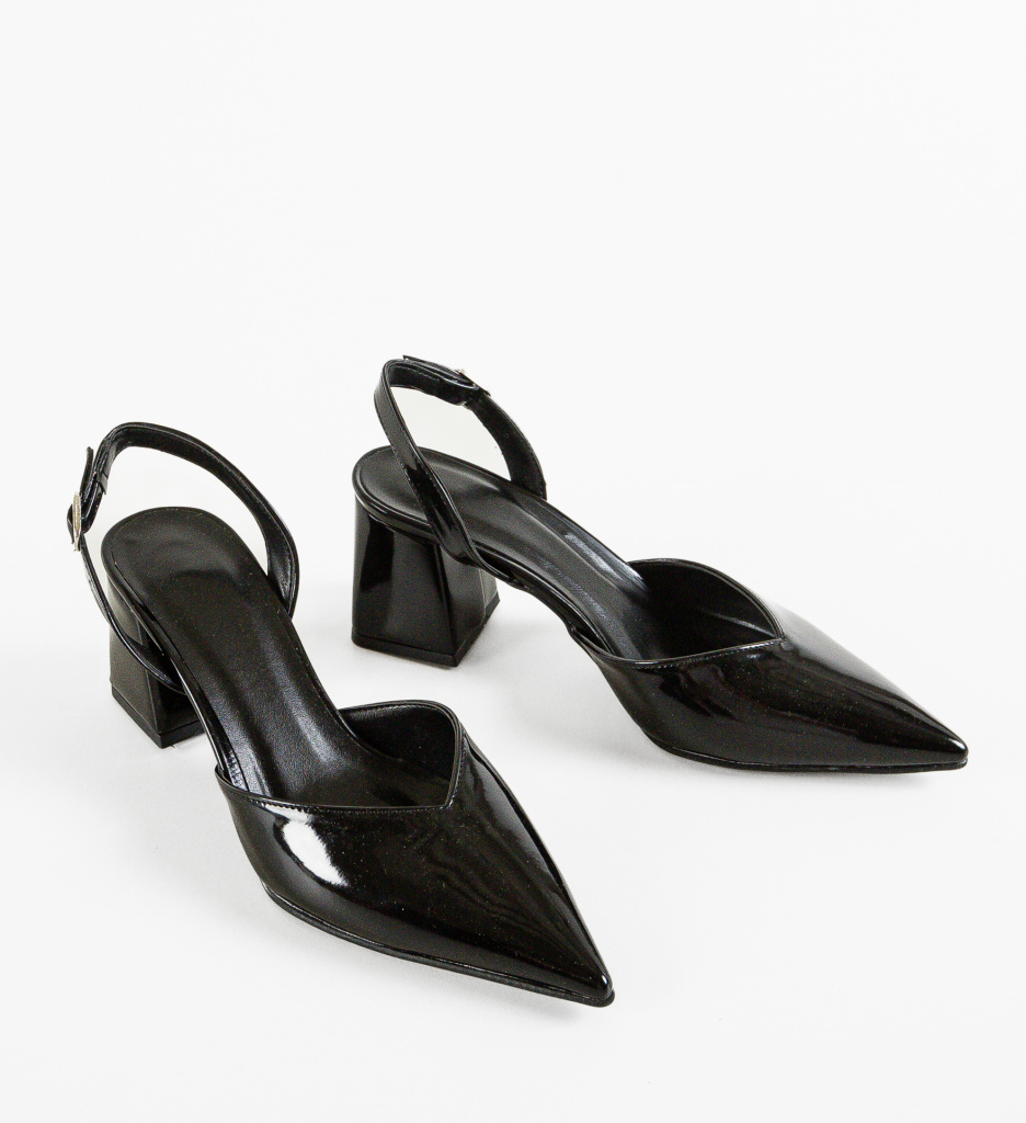 Pantofi cu Toc Hagra Negri | Eleganță - imagine 6