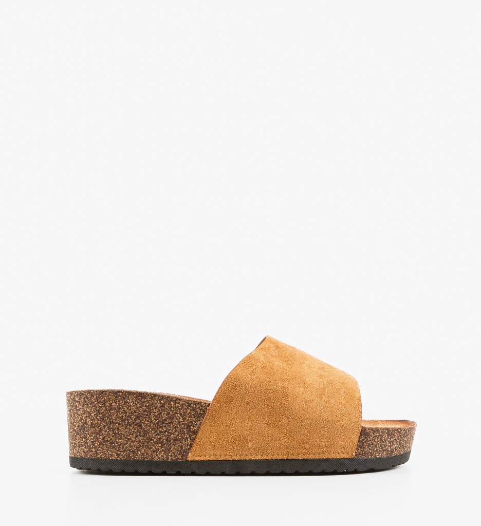 Sandale Papuci Tapan Camel - Eleganță Casual - imagine 6