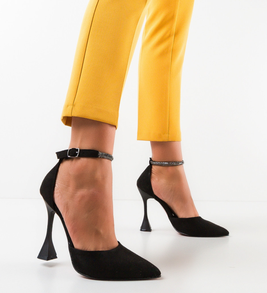Pantofi Daiama Negri Eleganți cu Toc