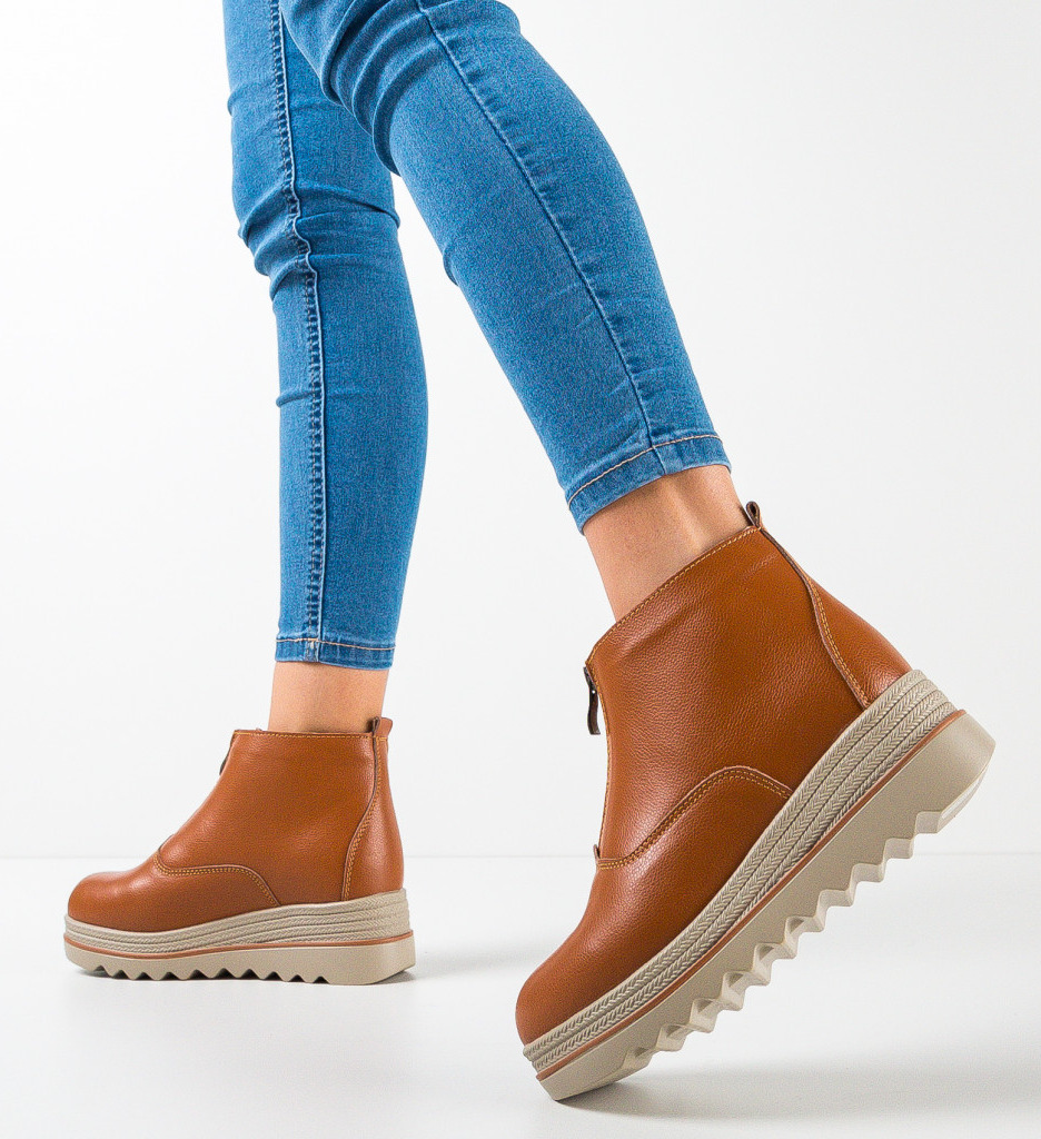 Ghete Dama Coady Camel | Elegante si Comode - imagine 2