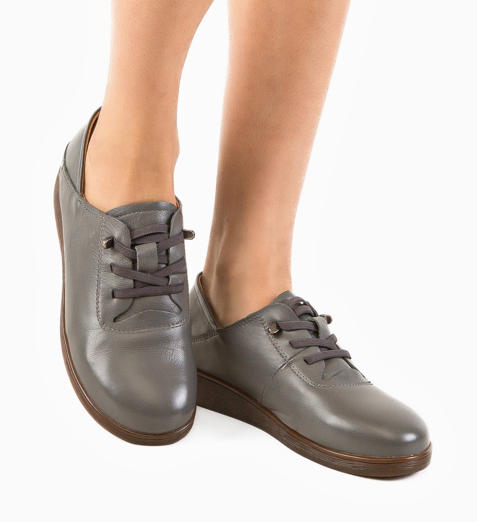 Pantofi Casual Heleg Gri - Confort și Stil Zilnic