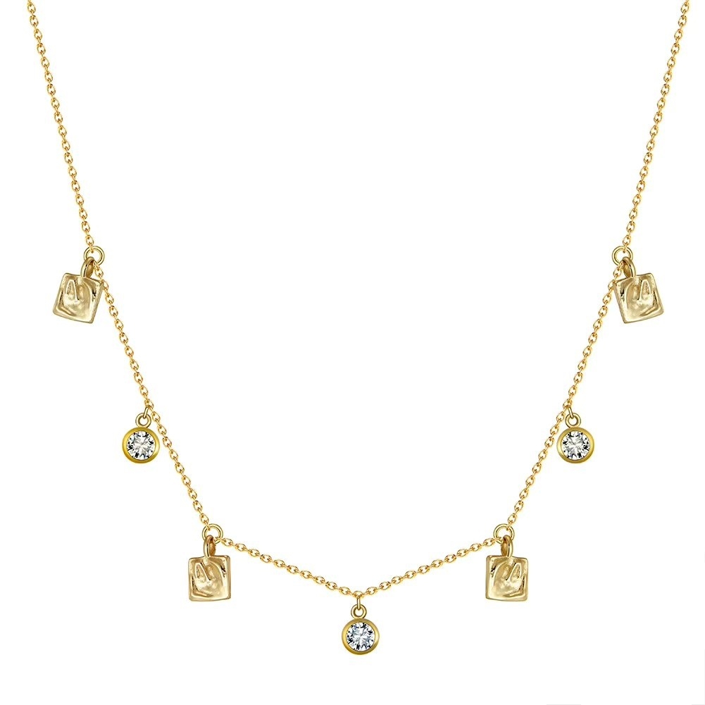 Lantisor Delis Argint 925 Placat cu Aur Elegance