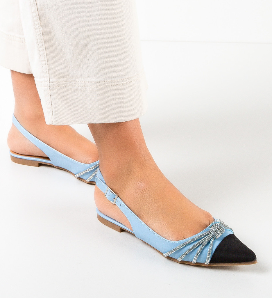 Balerini Holder Albastri - Confort Casual Eleganți - imagine 3