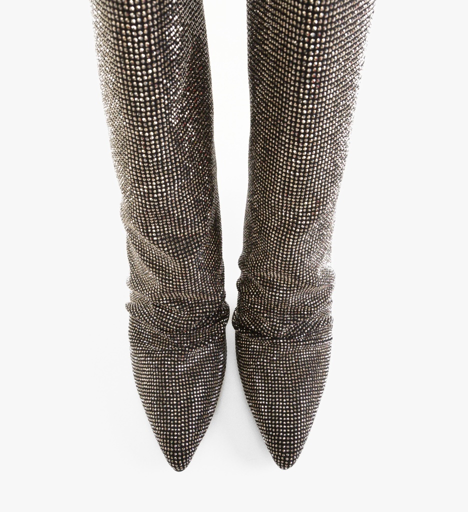 Botine Dama Ghyona Negre | Depurtat - imagine 5