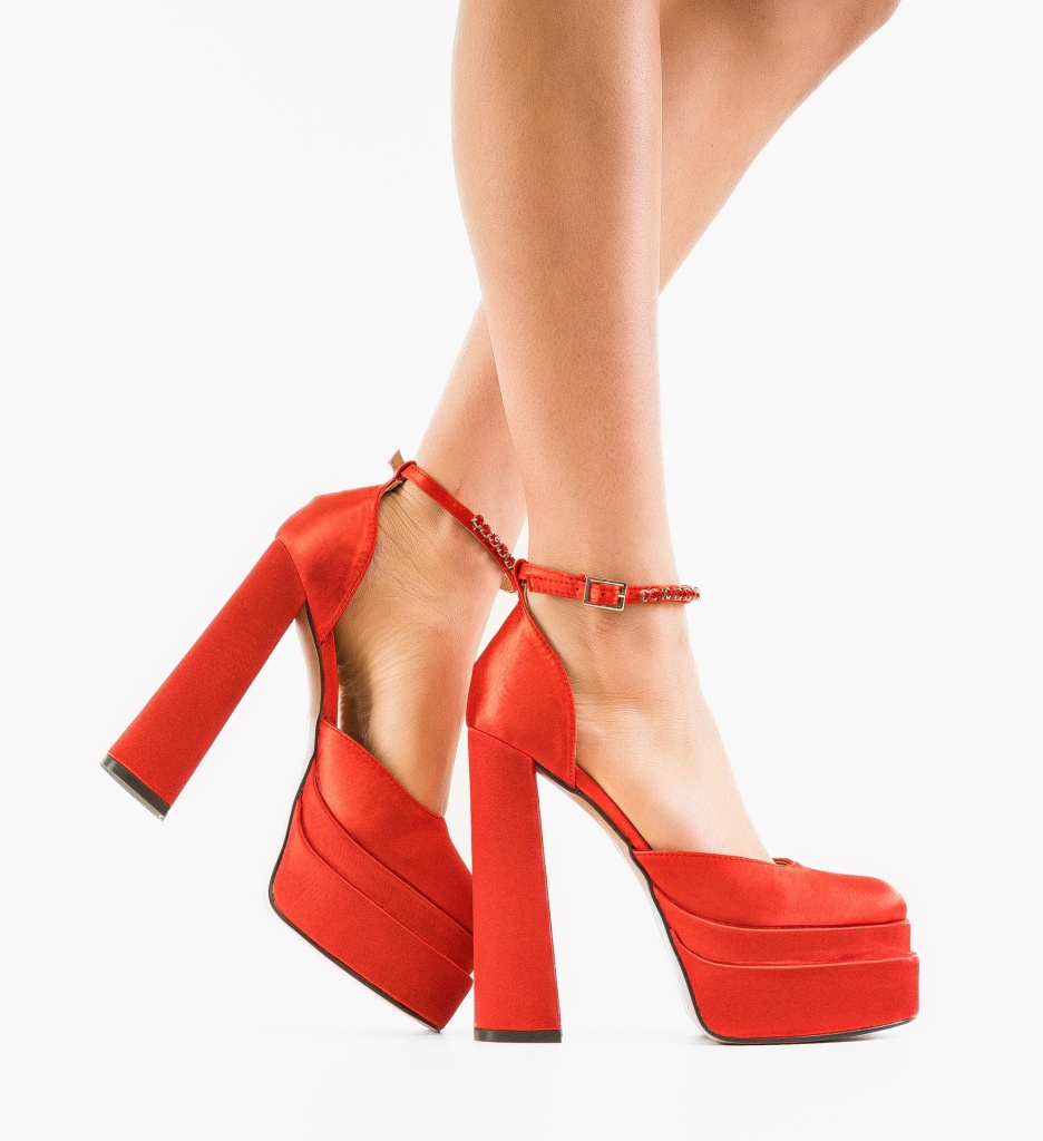 Pantofi dama Rahim rosii - eleganta si stil