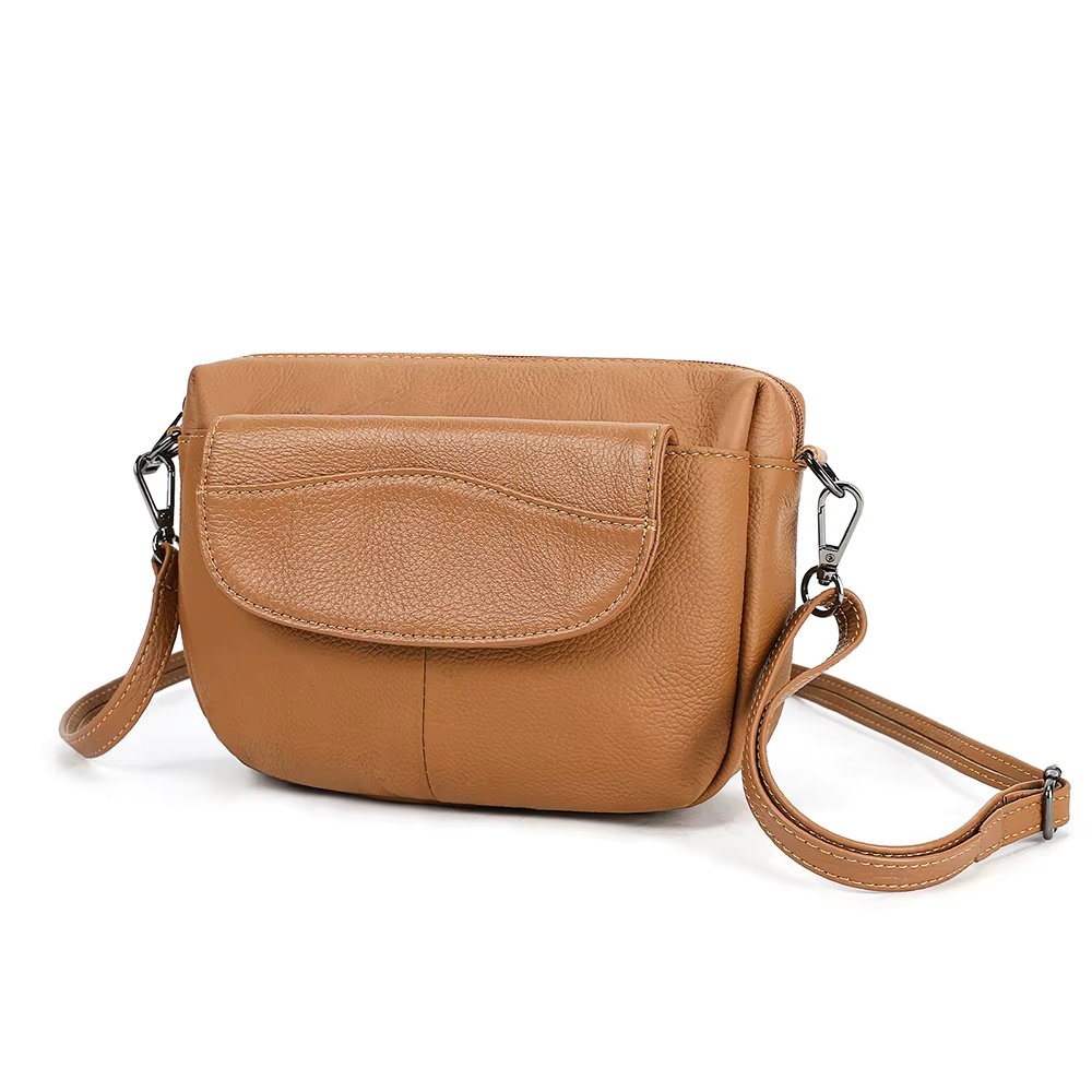 Geanta Dama Delis Julia GT3828 Piele Naturala Maro