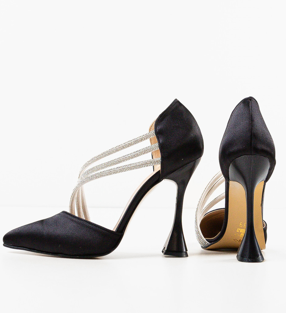 Pantofi cu Toc Egeptam Negri | Stil și Eleganță - imagine 6