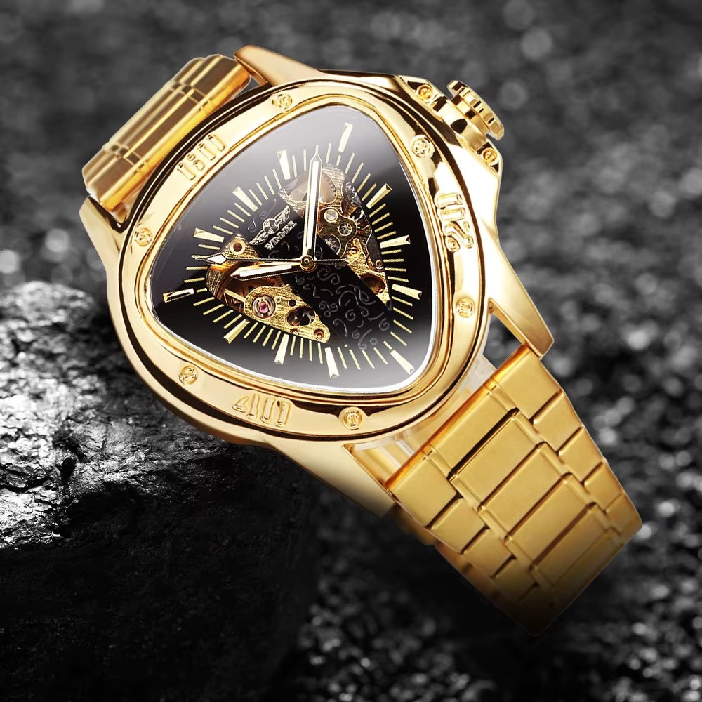 Ceas Barbatesc Winner Automatic CS1741 Otel Inoxidabil - imagine 2