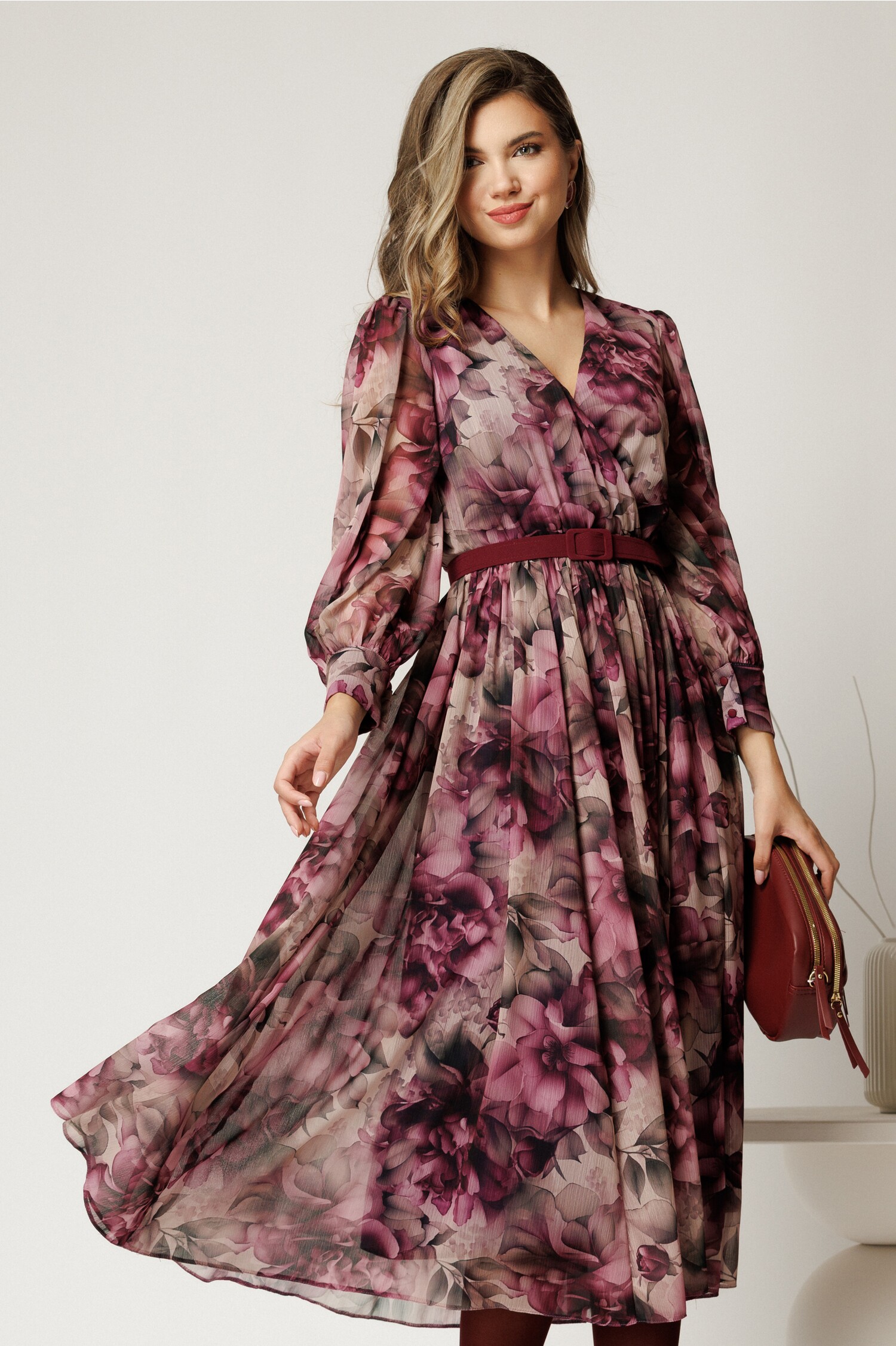 Rochie DY Fashion magenta elegantă