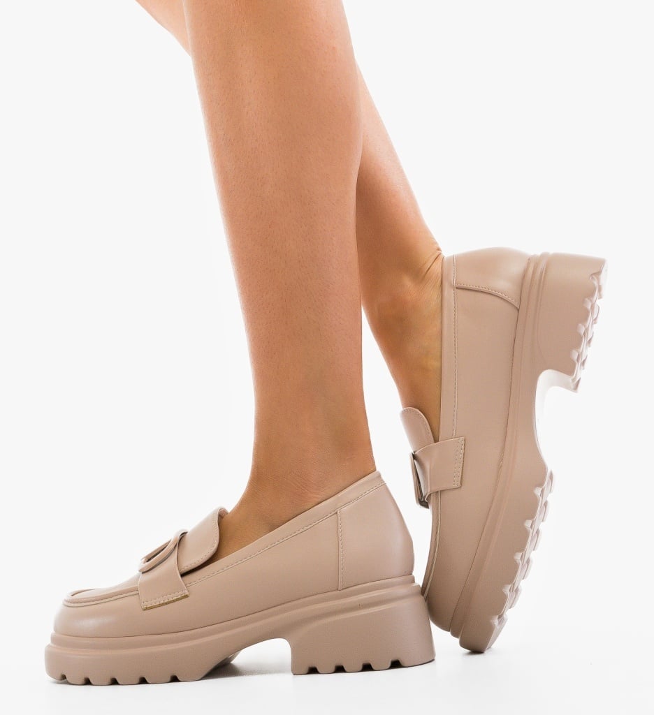 Pantofi Casual Dama Bej | Confort și Stil Zilnic