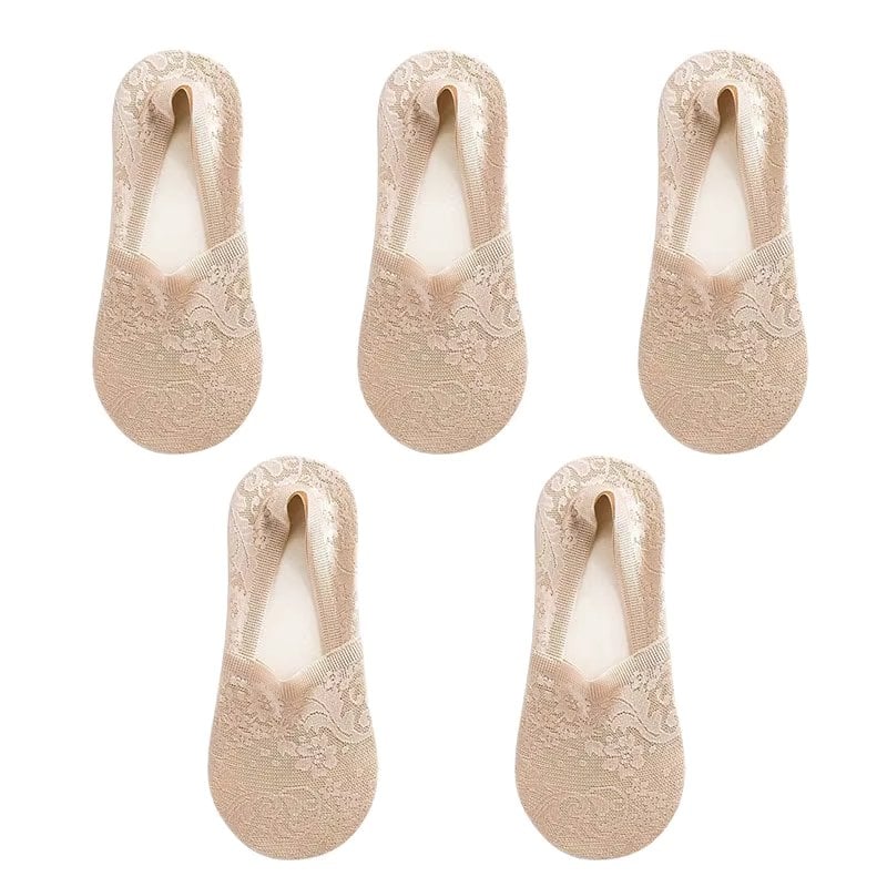 Picadili Set 5 Sosete Dama, Confort Bej