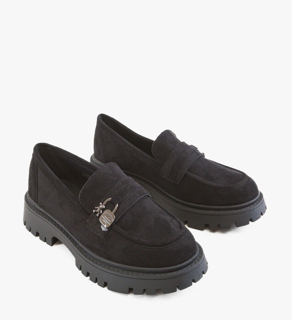 Pantofi Casual Dama Dufren Negri - imagine 4