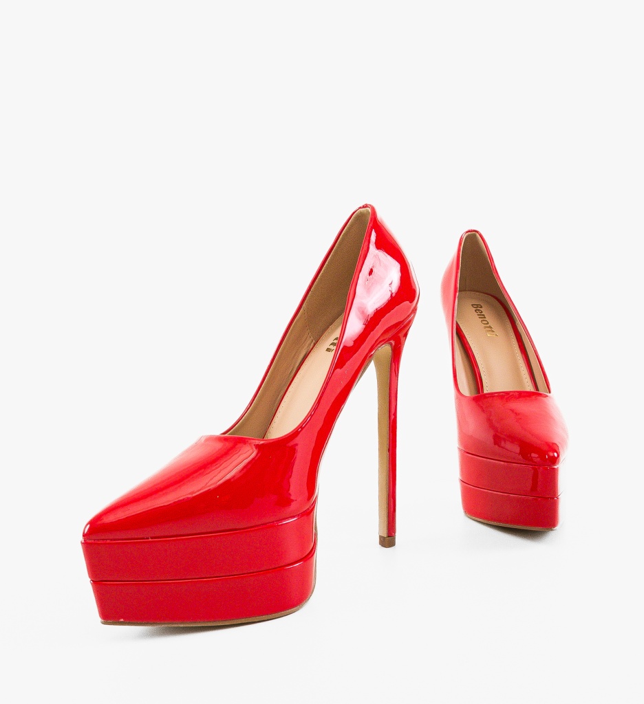Pantofi Dama Rosii cu Toc | Stil și Eleganță - imagine 6