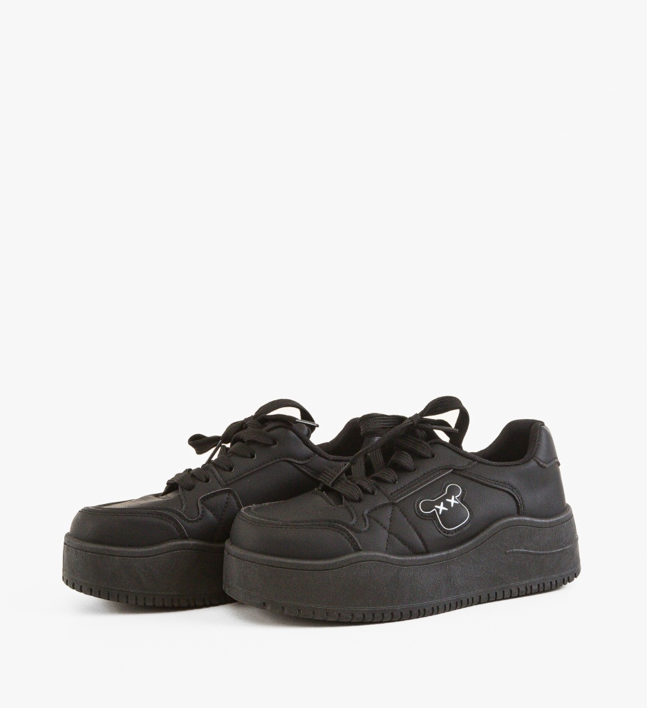 Sneakers Dama Myuty Negri | Confort și Stil Urban - imagine 5