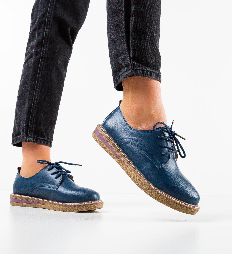 Pantofi Casual Doria Bleumarin - Confort și Stil - imagine 3