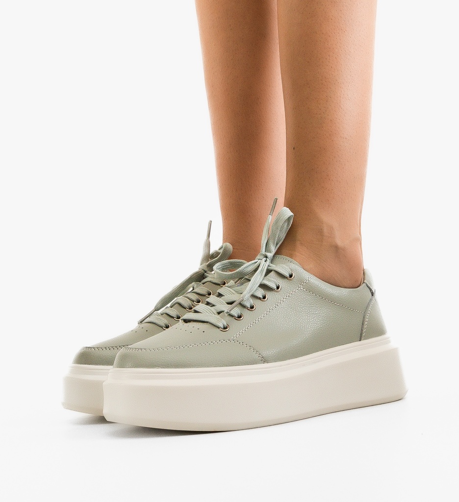 Sneakers Dama Etta Verzi - Confort și Stil - imagine 4
