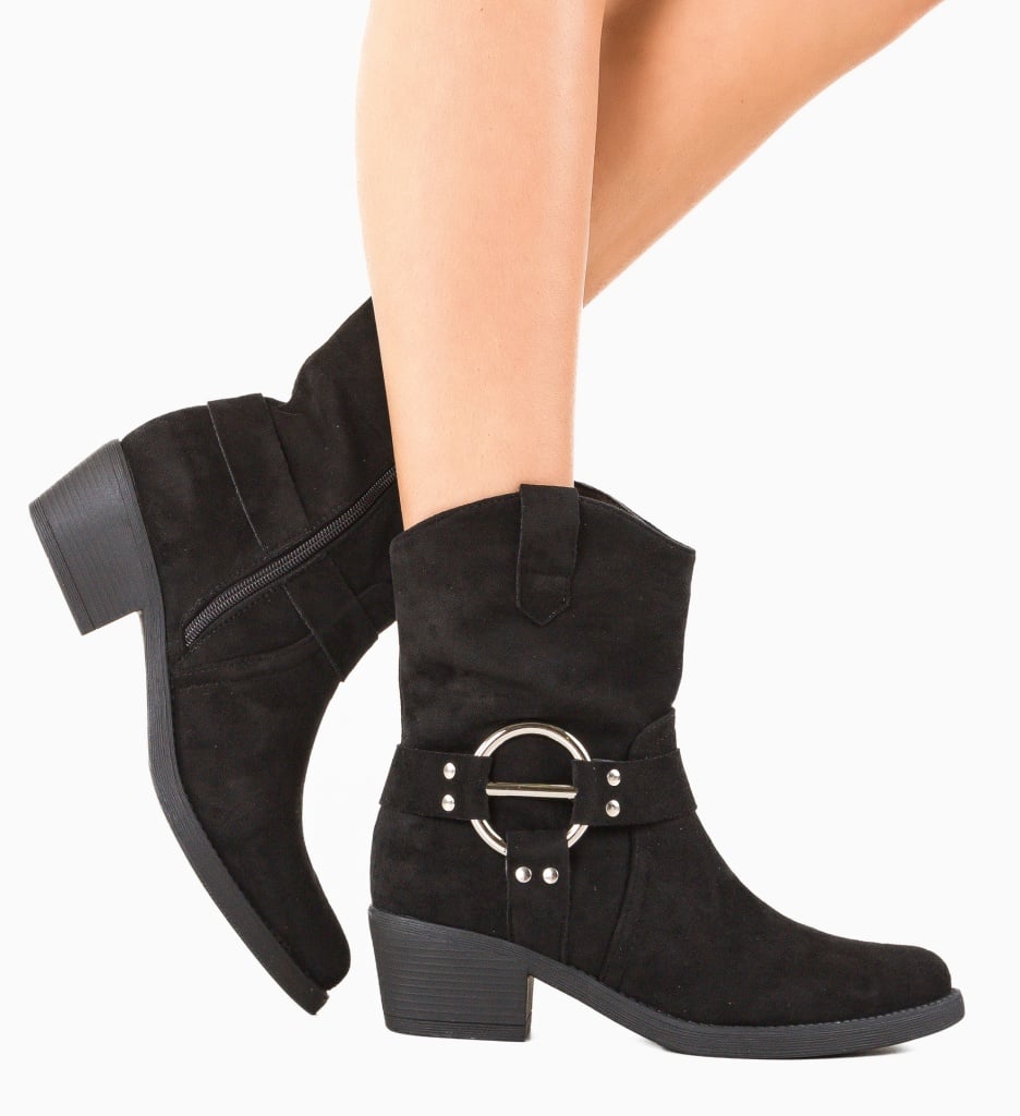 Botine Dama Szymo Negre - Eleganță și Confort