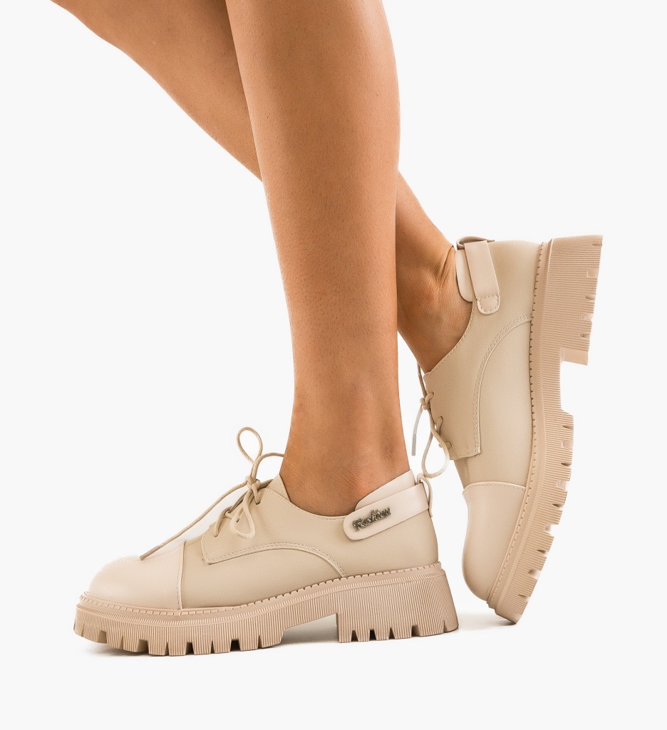 Pantofi Casual Dama Luiza Bej | Confort & Stil