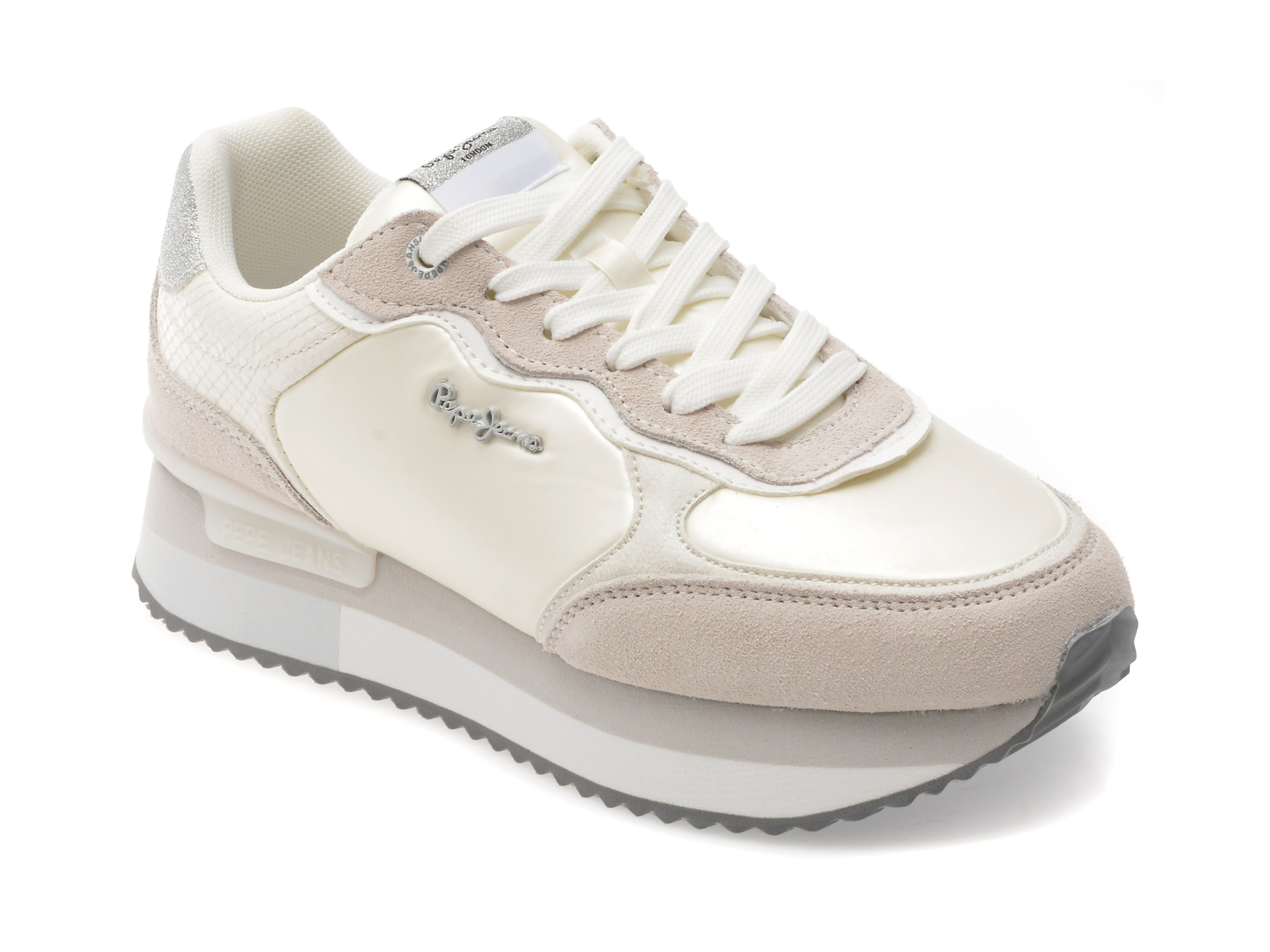 Pantofi PEPE JEANS albi - Confort și stil