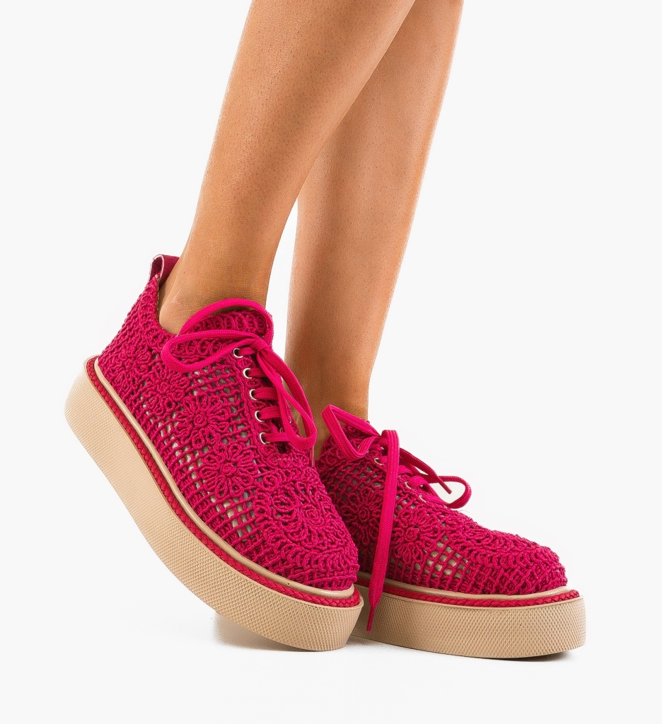 Pantofi Casual Ystory Fuchsia 2 - Confort Stil - imagine 3