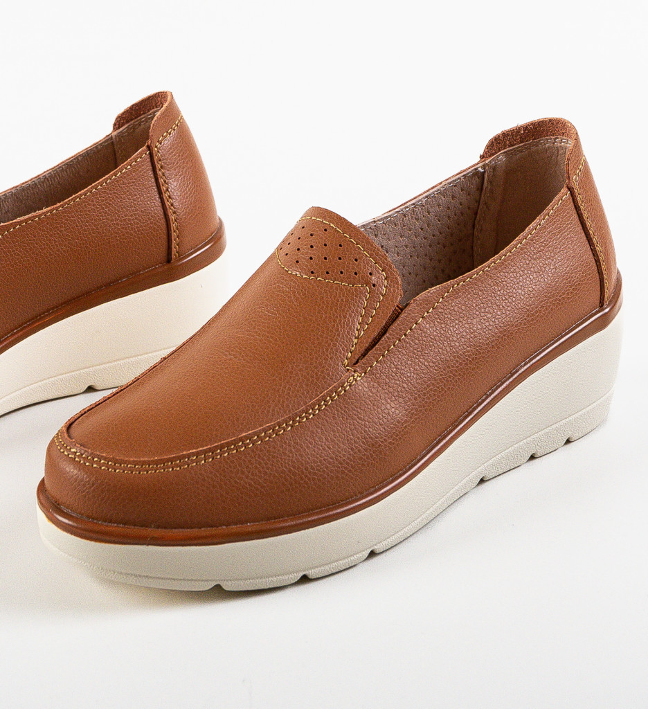 Pantofi Casual Sanam Camel - Confort și Stil - imagine 6