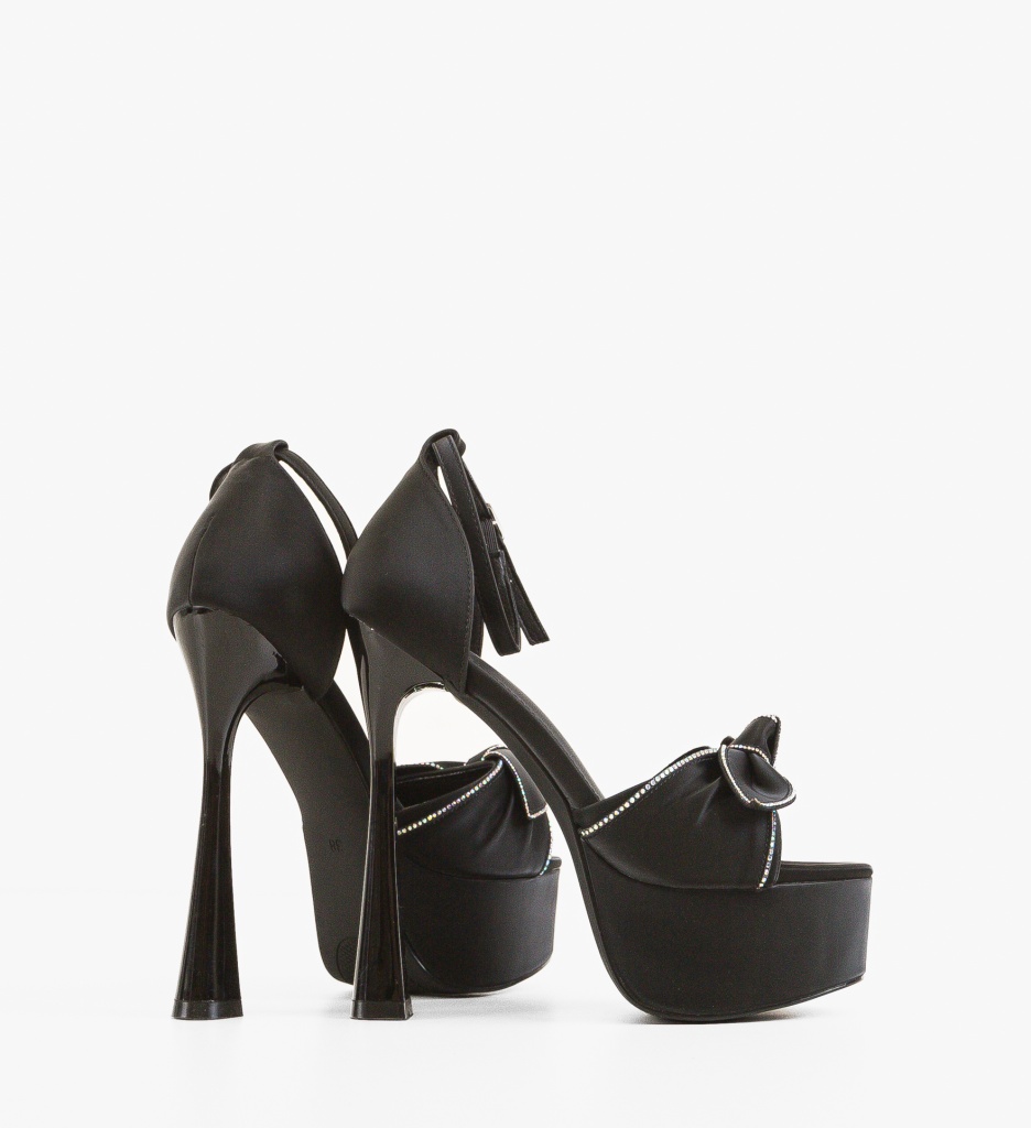 Sandale cu toc Lavra Negre - Eleganță și Stil - imagine 3