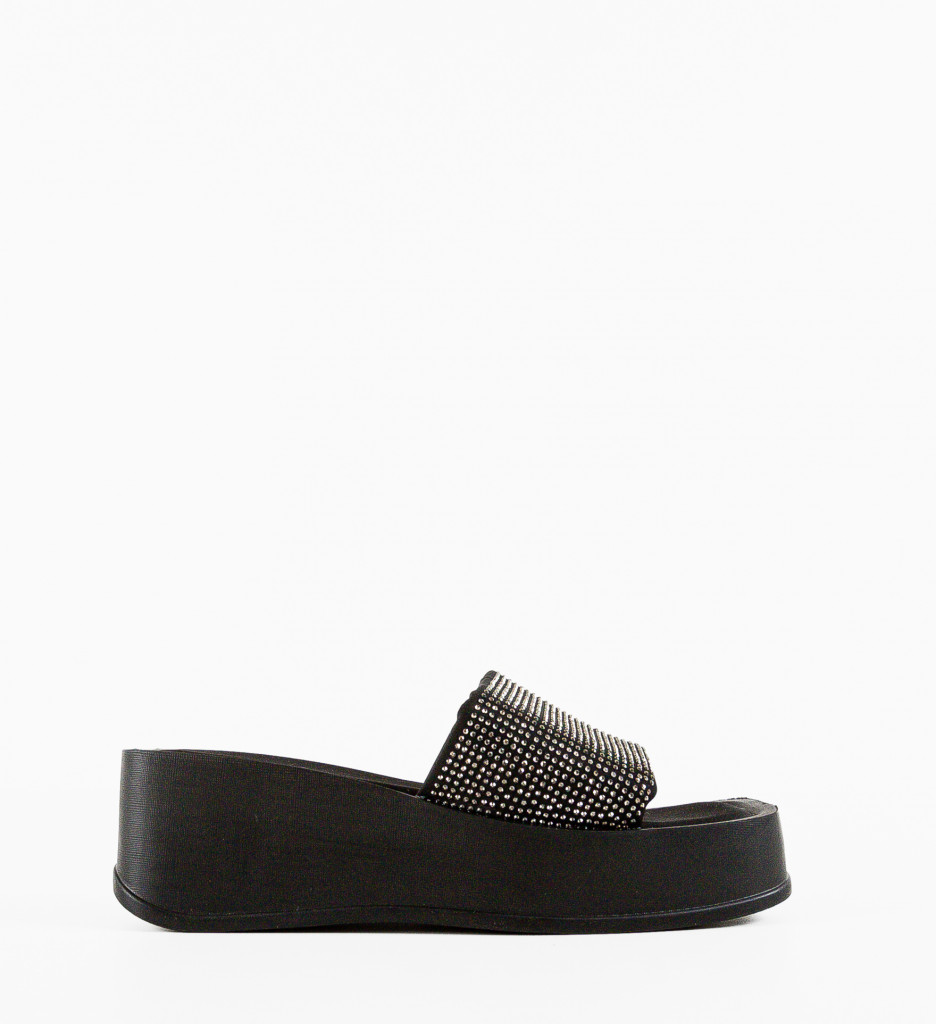 Platforme Dama Vanders Negre Elegante - imagine 4
