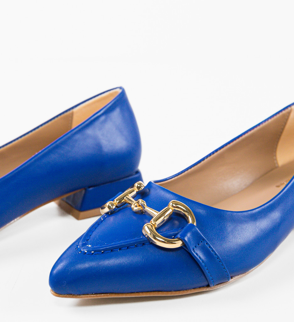 Pantofi Toc Albastru Eleganți - Stil și Confort