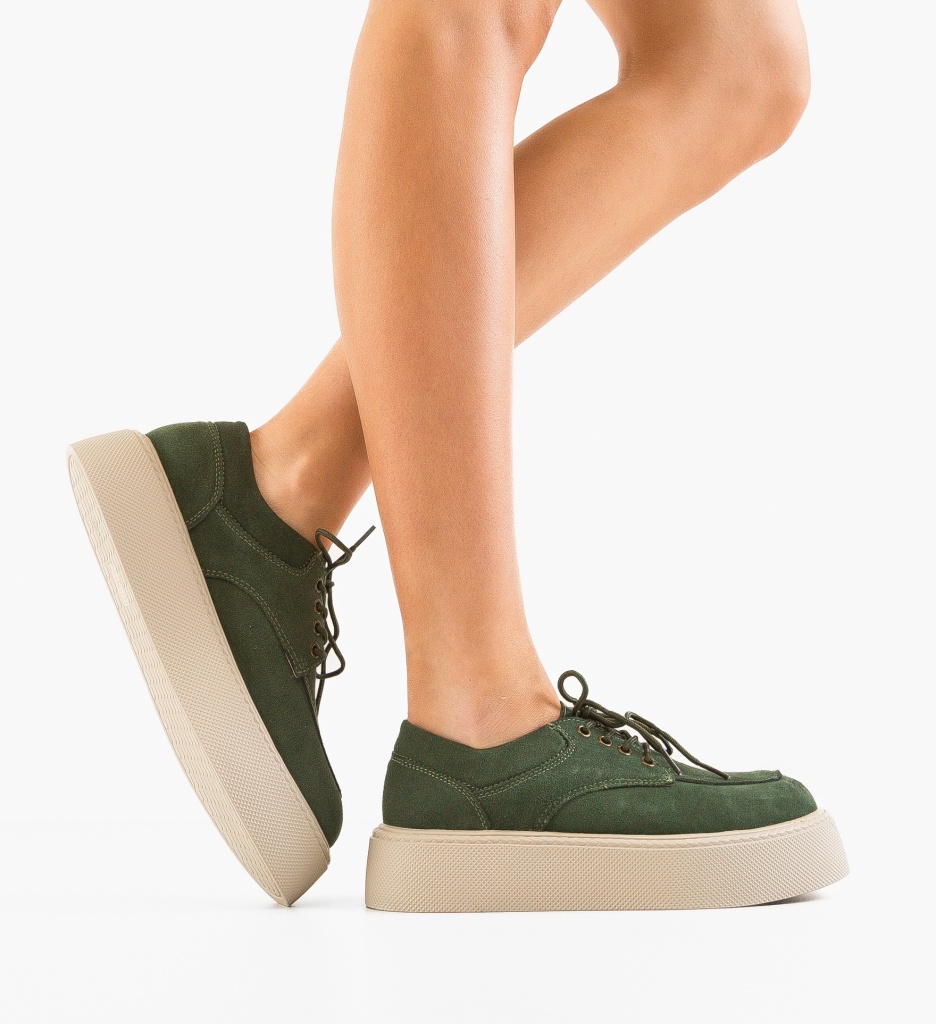 Sneakers Dama Sweep Verzi | Confort Sport