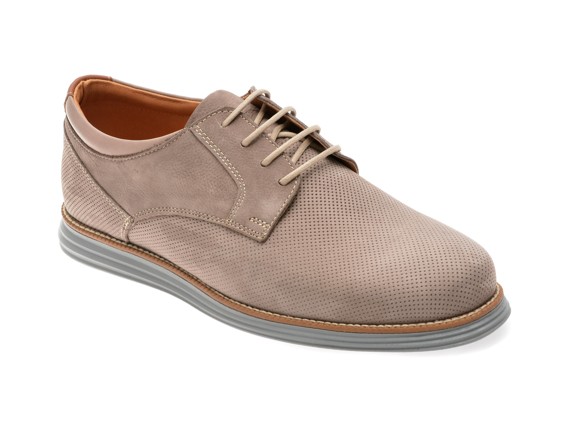 Pantofi OTTER Gri Nabuc | Eleganță Casual