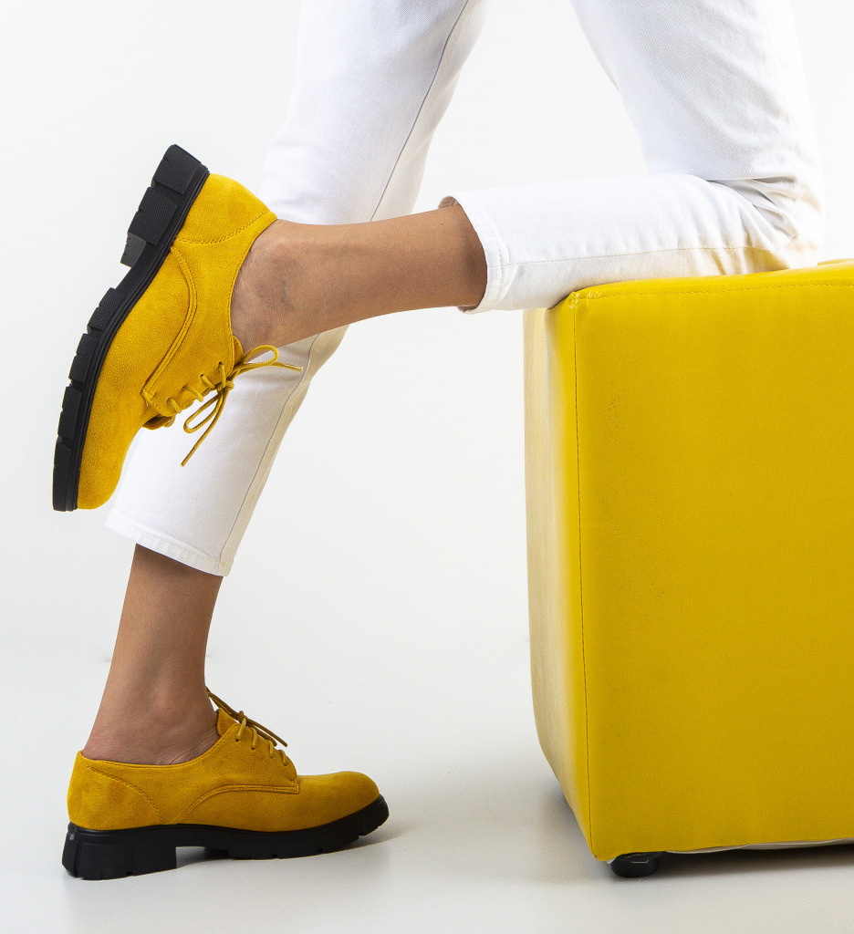 Pantofi Casual Tobi Galbeni - Stil și Confort - imagine 3