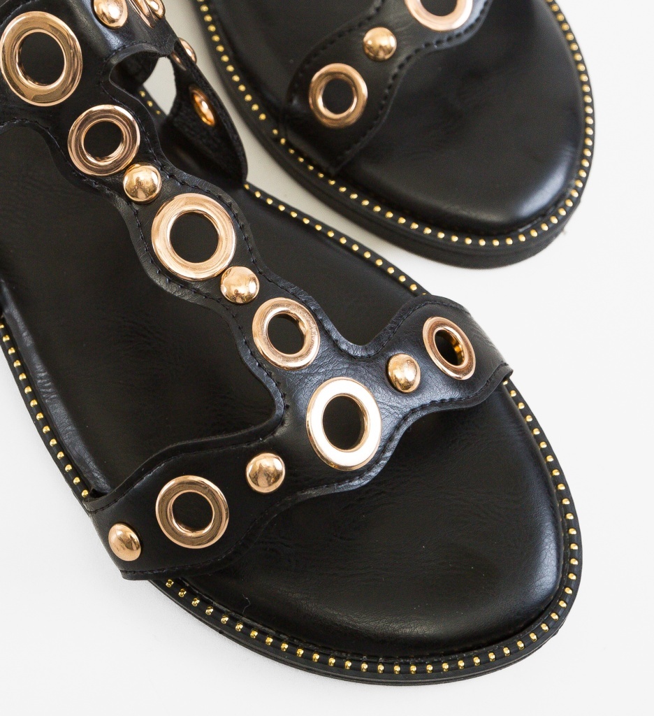 Sandale Darc Negre Elegante și Confortabile - imagine 4