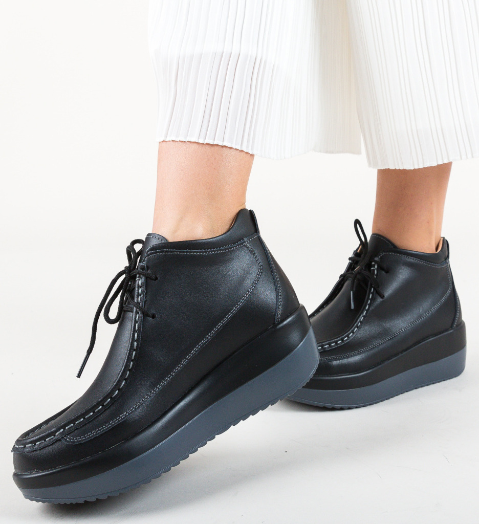Pantofi Casual Nash Negri - Confort și Stil - imagine 4