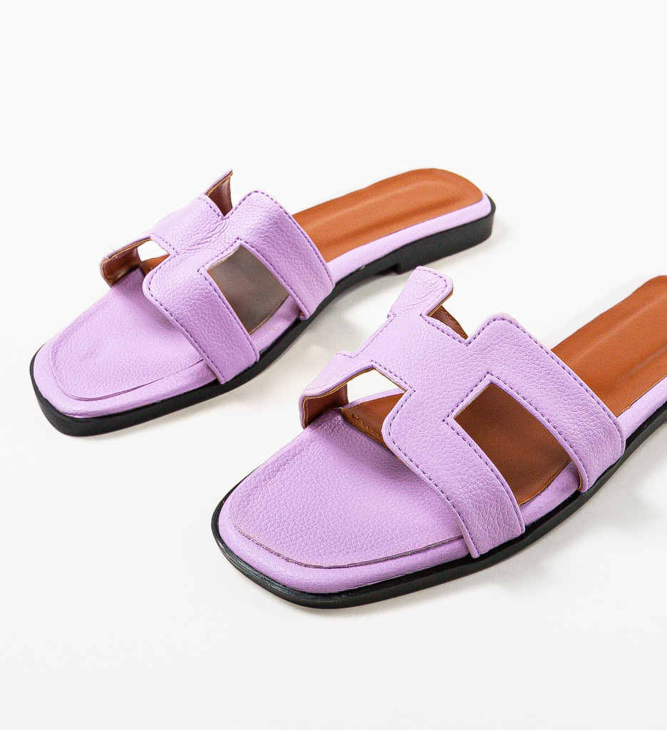 Papuci Dama Mermosa Mov - Confort și Stil - imagine 6