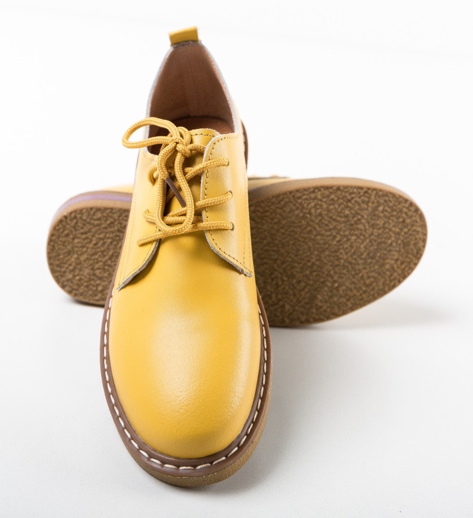 Pantofi Casual Doria Galbeni - Confort și Stil - imagine 7
