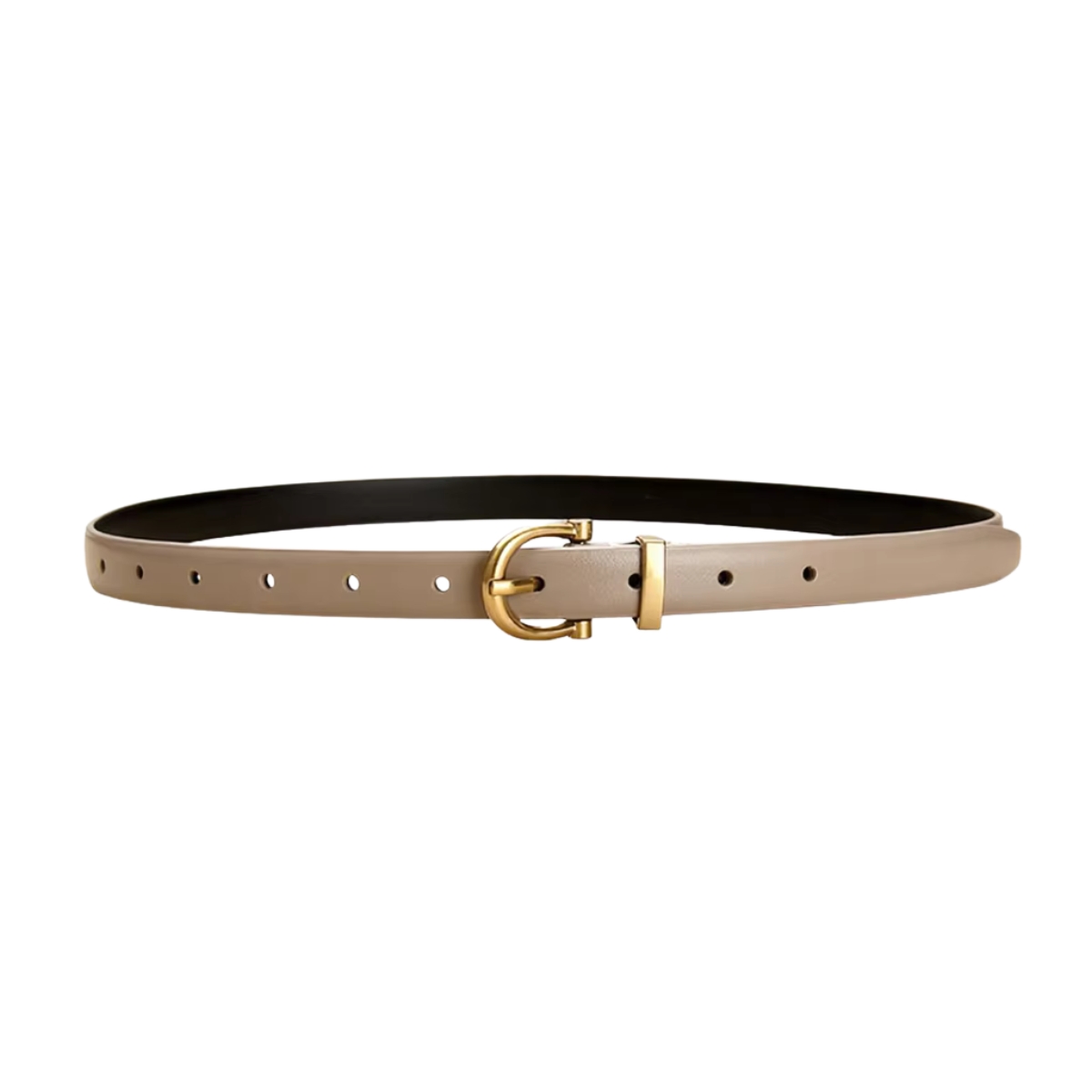 Curea dama Amanda C-216 din piele naturala, crem