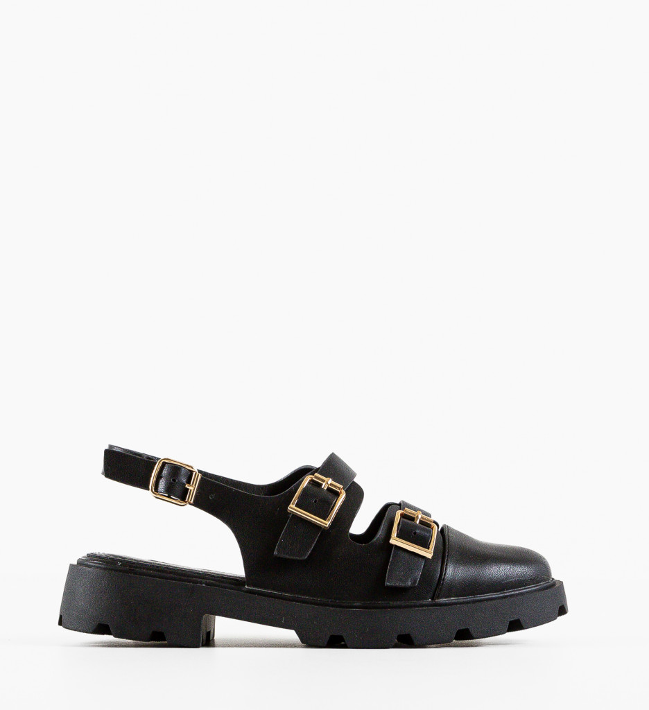 Pantofi Casual Dama Moldavit Negri | Confort Zilnic - imagine 5