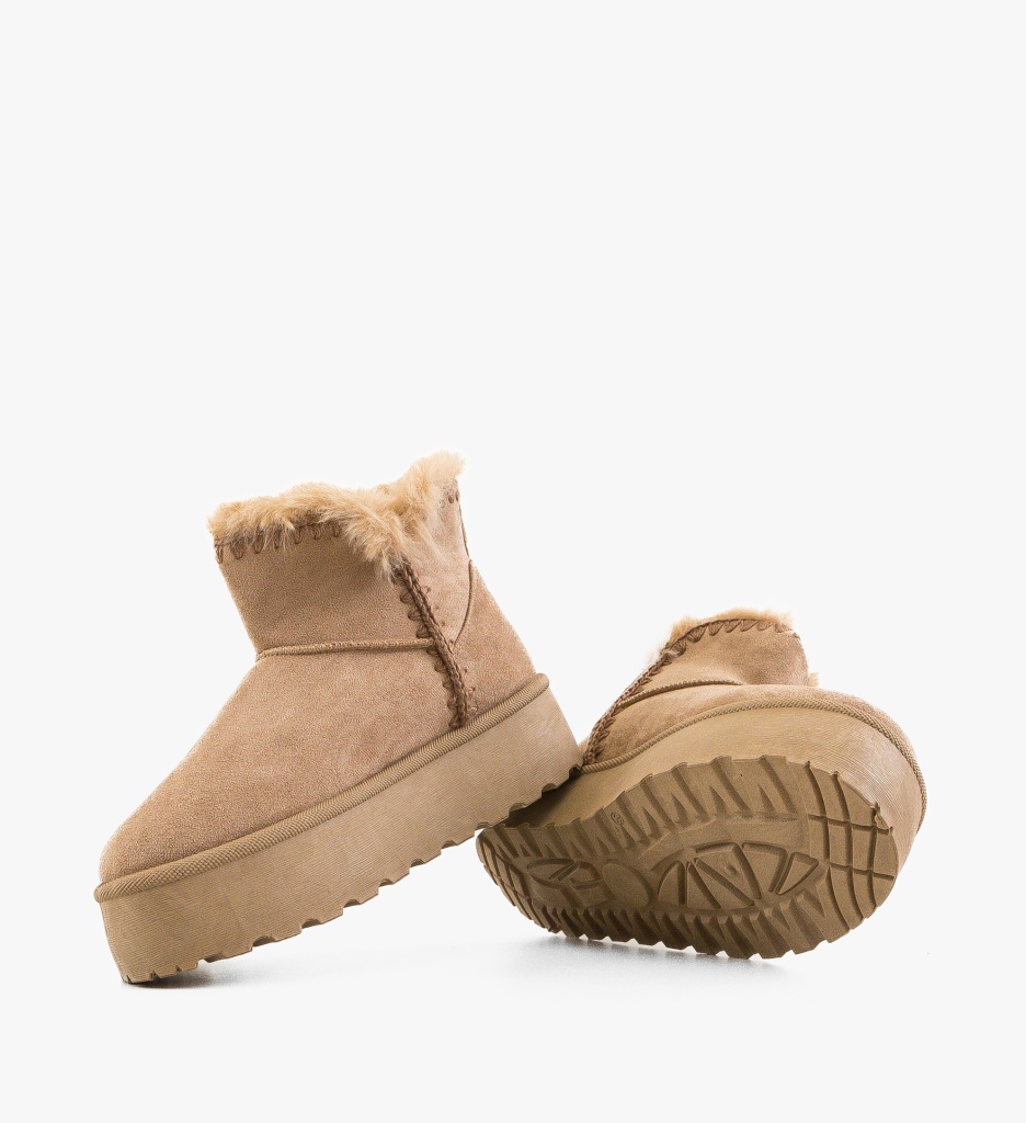 Cizme Comode Tip Ug Khaki | Confort Termic - imagine 7