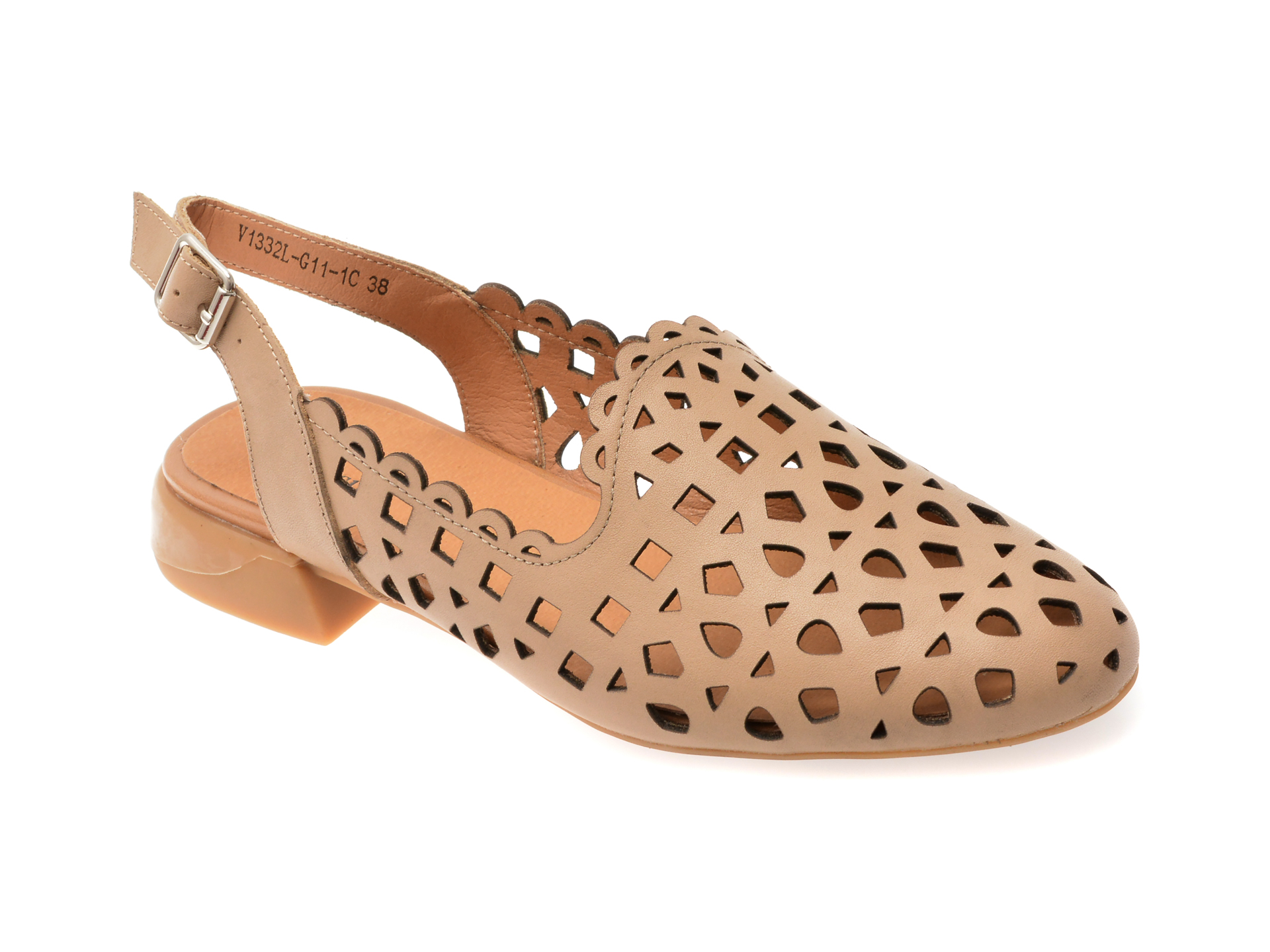 Pantofi Nude Flavia Passini din Piele Naturală