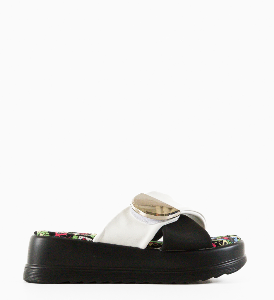 Papuci Browl Albi - Confort și Eleganță - imagine 6