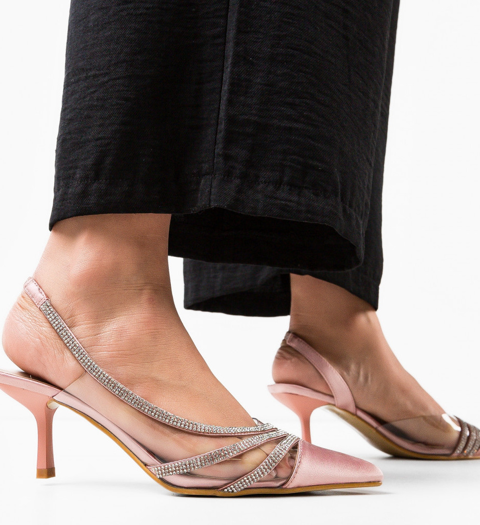 Pantofi Toc Yildiz Roz - Eleganță Asigurată - imagine 2