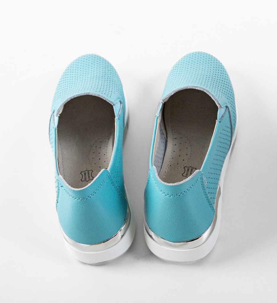 Pantofi Pufini Turcoaz | Confort si Stil Casual - imagine 9